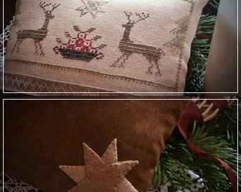 Christmas Star / Primitive cross stitch pattern