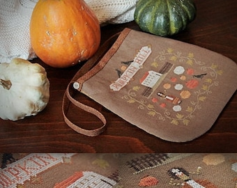 Sweet Rosie - Pumpkin Hill / Primitive cross stitch pattern / PDF