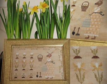 Spring Gardening / Cross stitch pattern / PDF