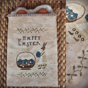 Ostern Beutel / Primitive Kreuzstichanleitung / PDF