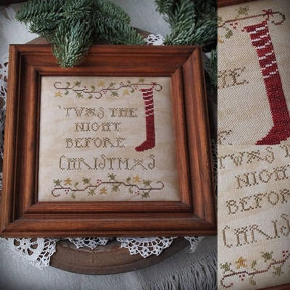 Twas the Night Before Christmas PDF Cross Stitch Pattern INSTANT