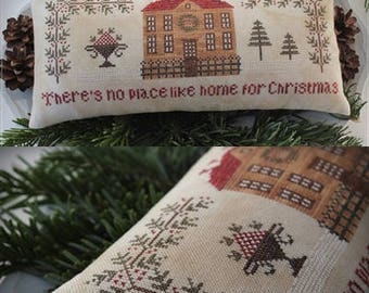 There's no place like home for Christmas / Cross stitch pattern / PDF