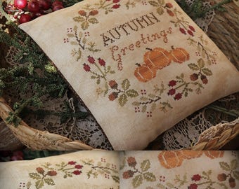Autumn Greetings / Cross stitch pattern / PDF