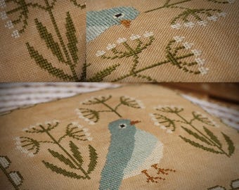 Summer Bird / Cross stitch pattern / PDF