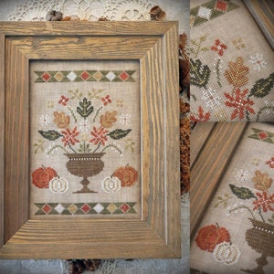 Herbstlaub / Kreuzstich-Muster PDF