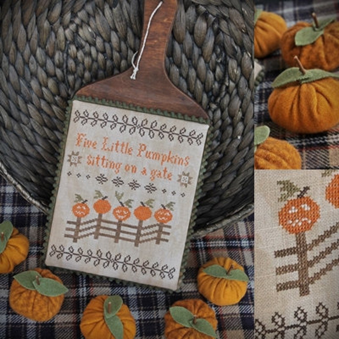 Five Little Pumpkins / Cross Stitch Pattern / PDF - Etsy