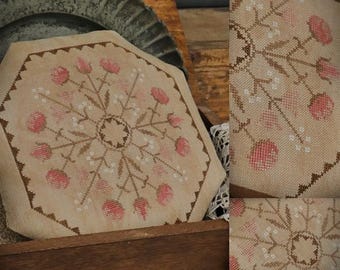 Rose Pincushion / Cross stitch pattern / PDF