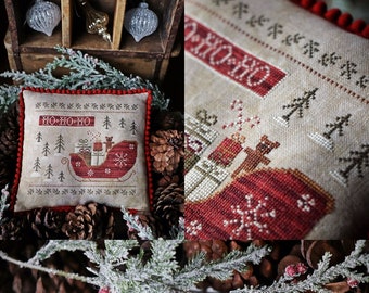 Ho Ho Ho / Cross stitch pattern / Christmas / PDF