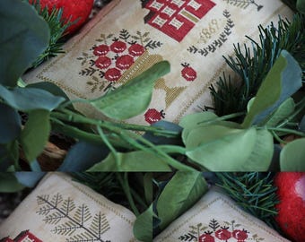 Pomegranate Bowl / Cross stitch pattern / PDF pattern