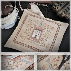 Stitcher's House / Primitive Cross stitch pattern /PDF