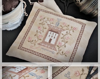 Stitcher's House / Primitive Cross stitch pattern /PDF