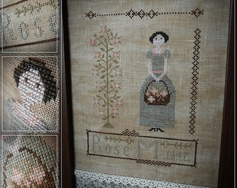 Rose M 1847 / Cross stitch pattern / PDF