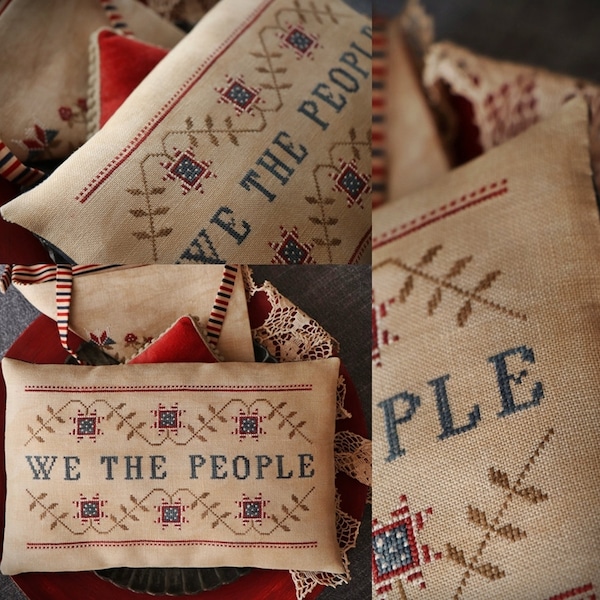 Patriotic Series #7 We The People / Cross stitch pattern / PDF