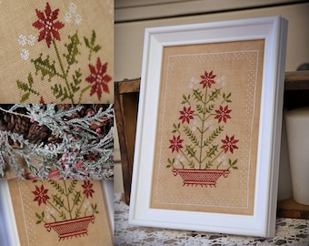 Christmas Basket / Cross stitch pattern / PDF
