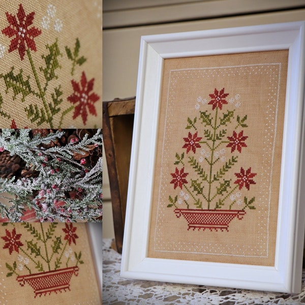 Christmas Basket / Cross stitch pattern / PDF