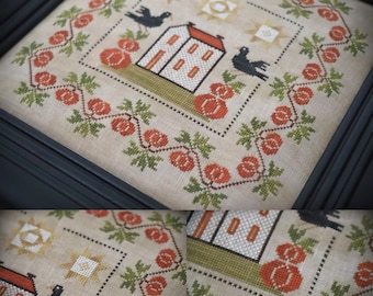 Pumpkin Farm / Cross stitch pattern / PDF