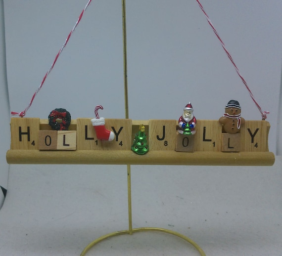 Scrabble Tile Christmas Ornament