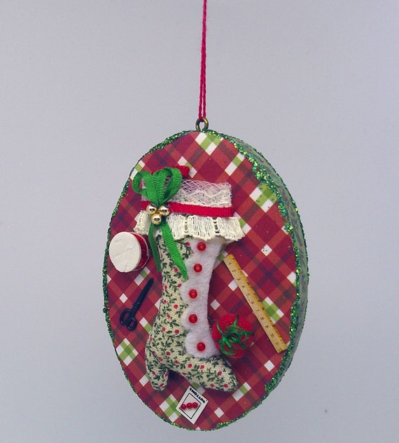 Sewing Themed Christmas Ornament