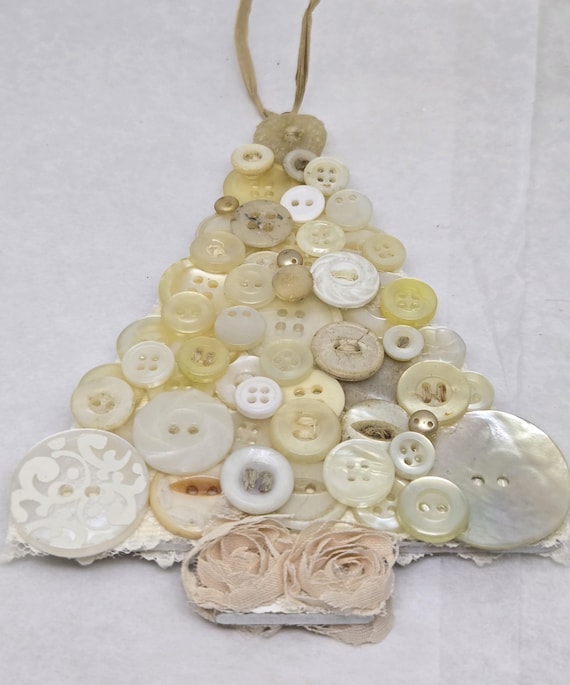 Button Christmas Tree Ornament