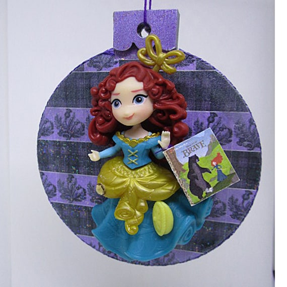 Princess Merida Ornament - Brave Ornament - Handcrafted Assemblage - One of a Kind - Customizable