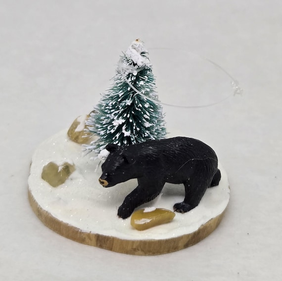 Miniature Black Bear Ornament
