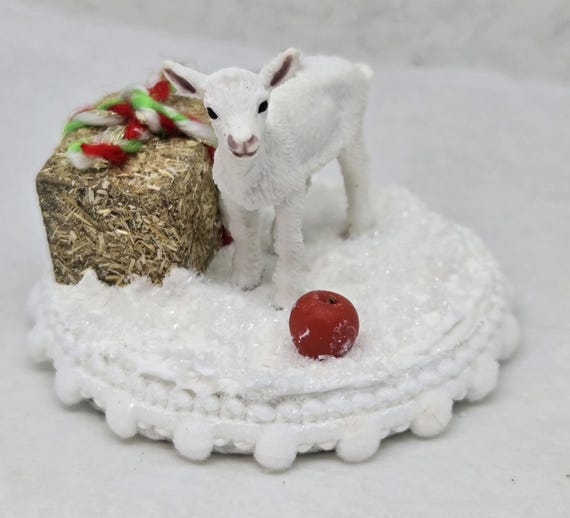 Goat Kid Christmas Ornament