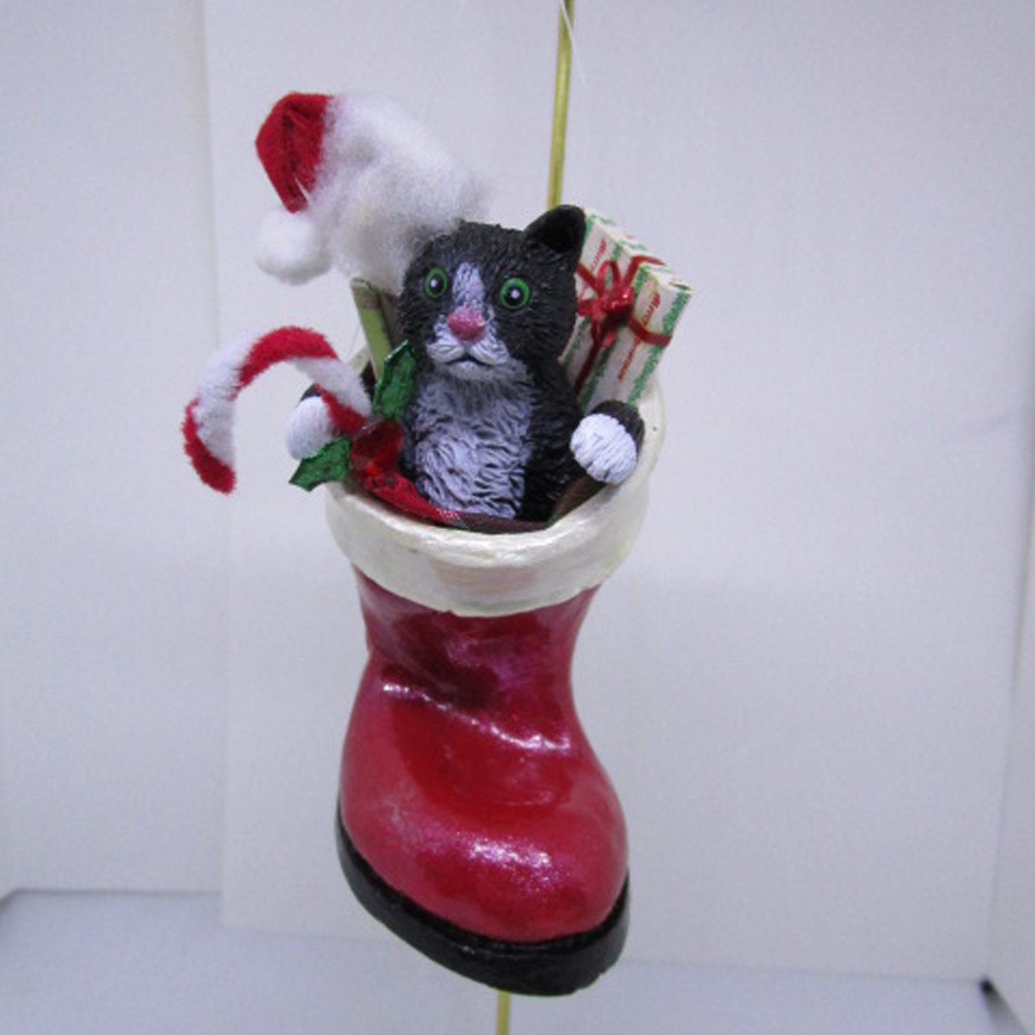 Black and White Cat Ornament