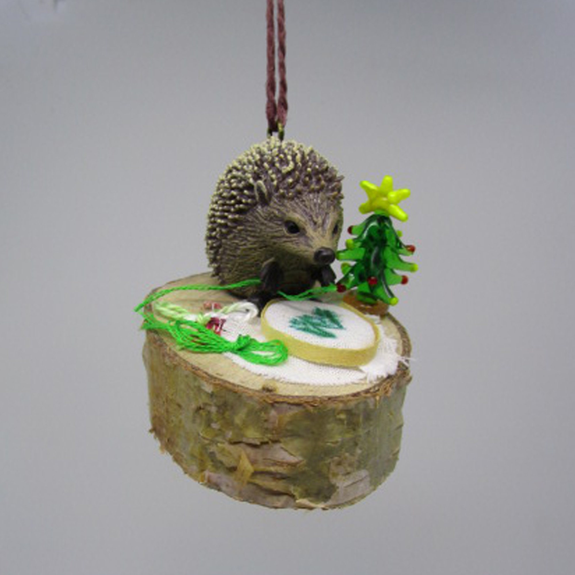 Hedgehog Christmas Ornament 