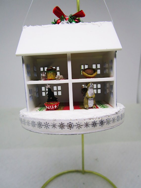 Squirrel and Mice Christmas Ornament