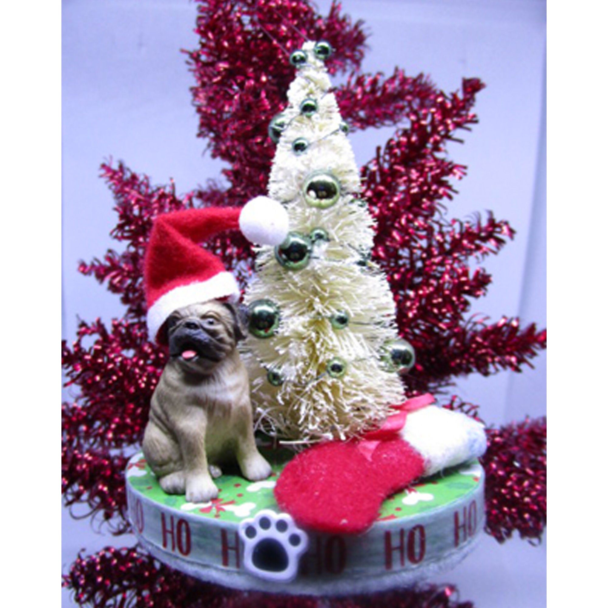 Pug Christmas Ornament