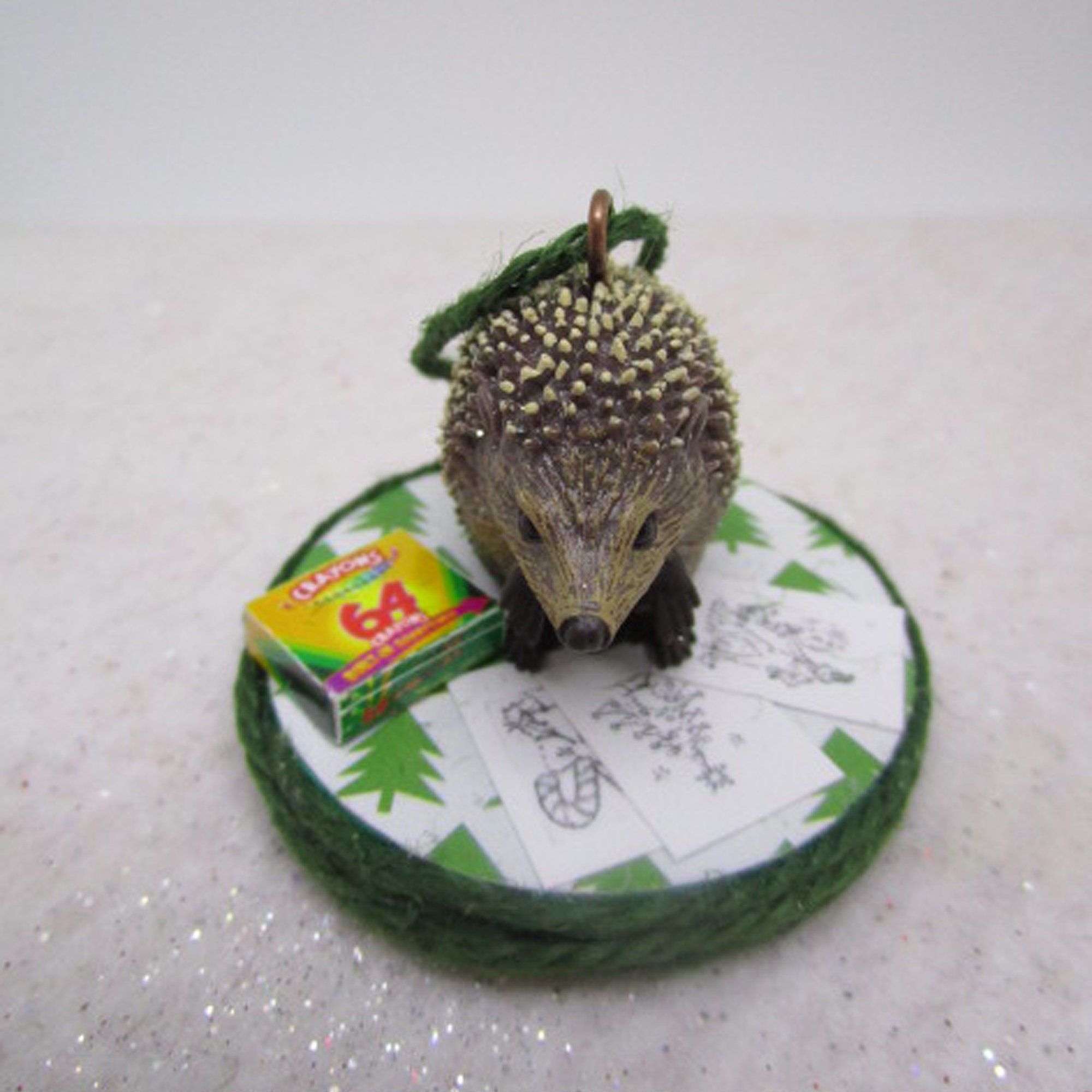 Hedgehog Christmas Ornament
