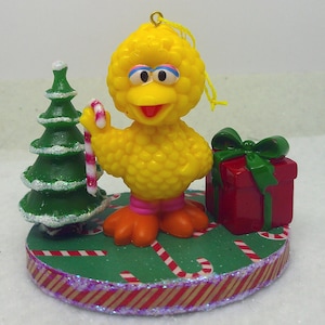 Adorno navideño de pájaro grande