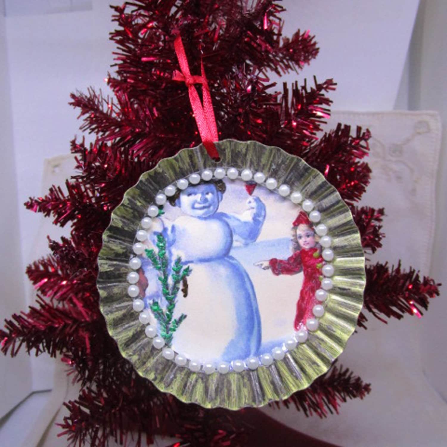 Tart Tin Ornaments; Trio of Tart Tins