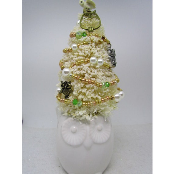 Owl Holiday Tabletop Tree