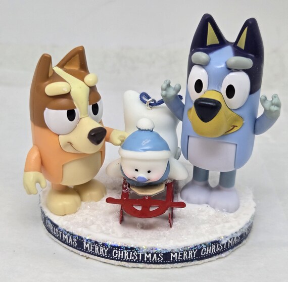 Bluey and Bingo Christmas Ornament
