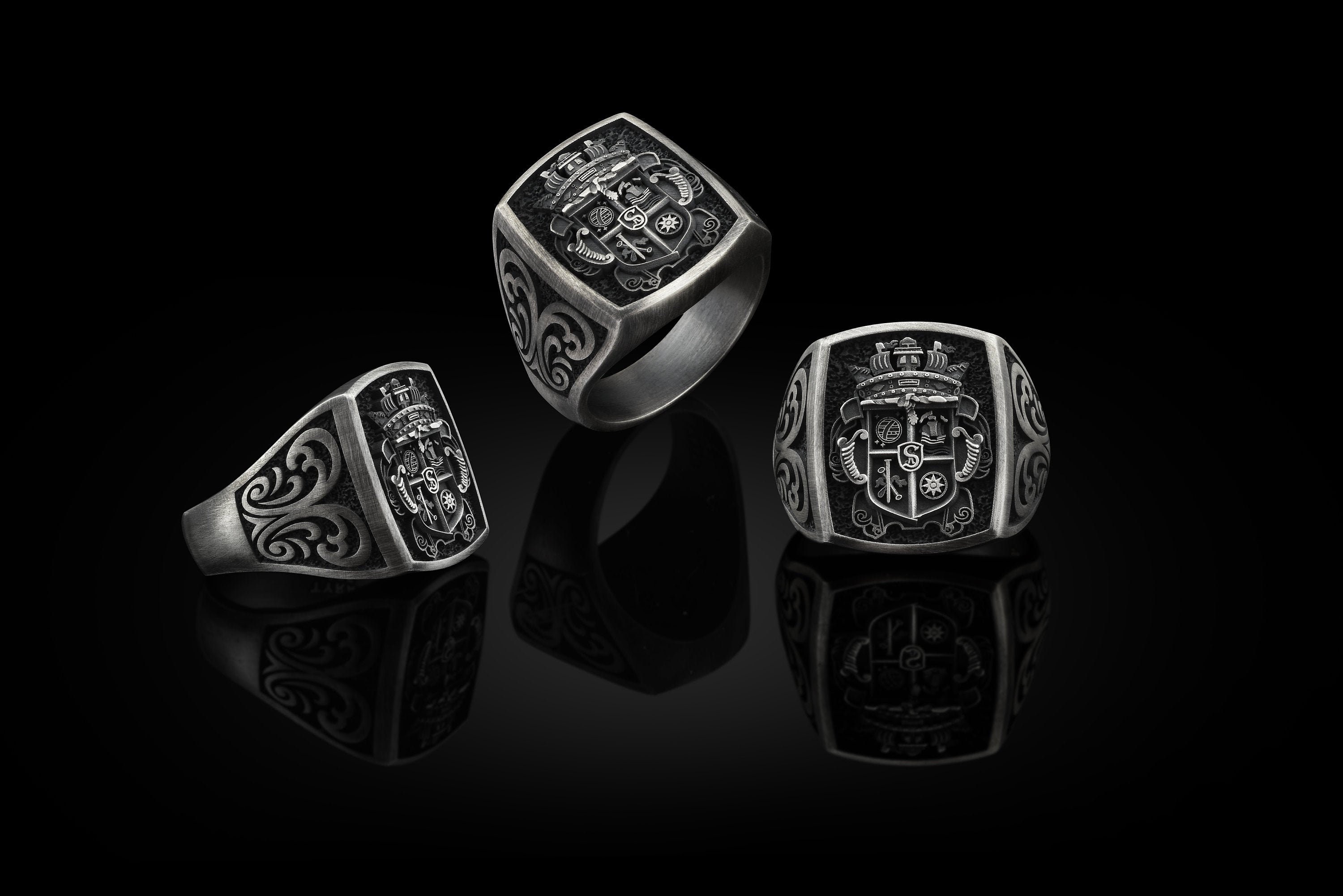 Custom Ring Men Unique Rings for Men Pinky Etsy UK