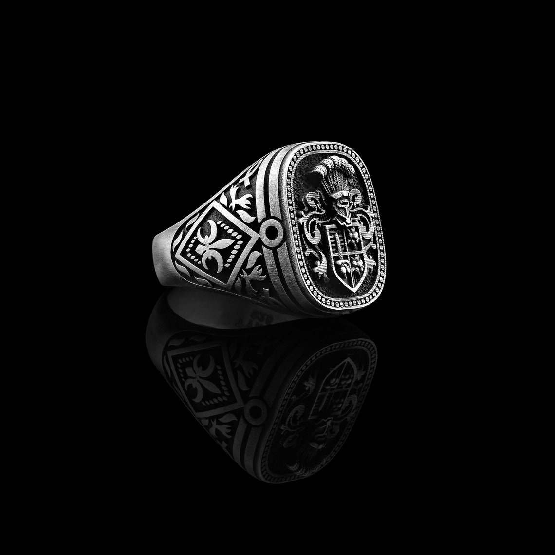 Mens Ring Mens Silver Ring Pinky Rings For Man Etsy