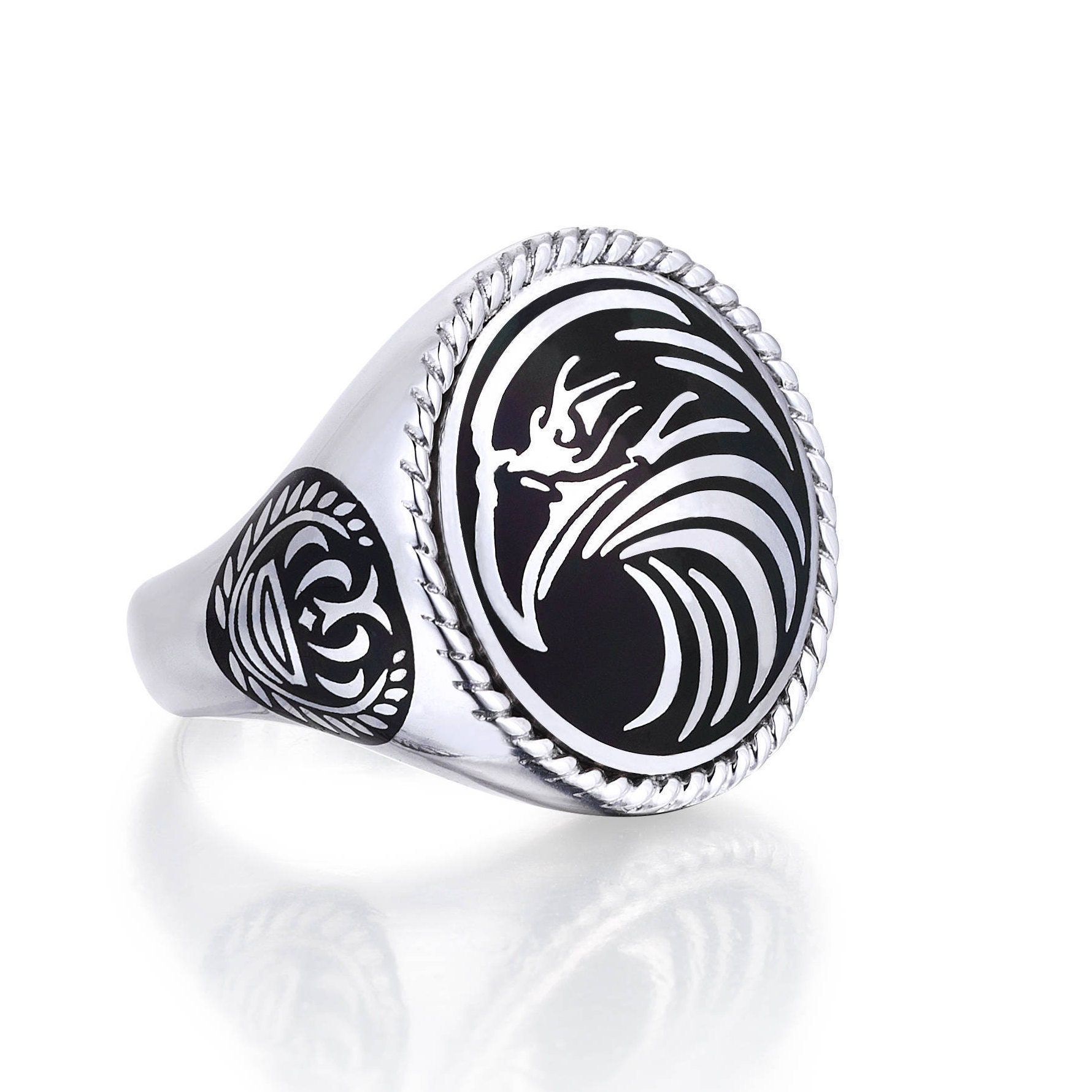 Eagle Ring Silver Eagle Rings for Men Unique Etsy UK