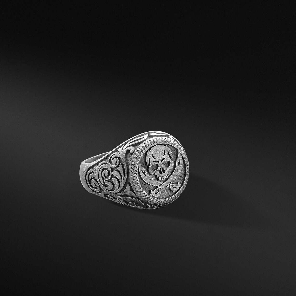 Mens Pirate Ring Mens Ring Unique Rings for Men Etsy