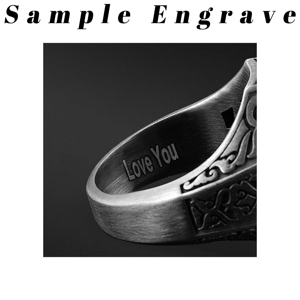 Mens Ring Mens Silver Ring Pinky Rings for Man Etsy