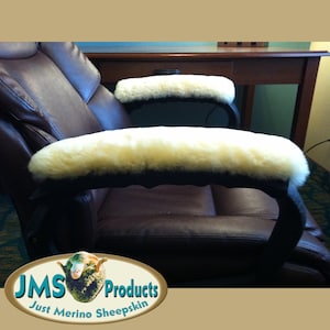 PAIR of 15 inch Long Real Genuine Merino Sheepskin ARM REST Covers to Pad Office Gaming Chair Arms. Cushion Rocker and Wheelchair Arms. Etsy