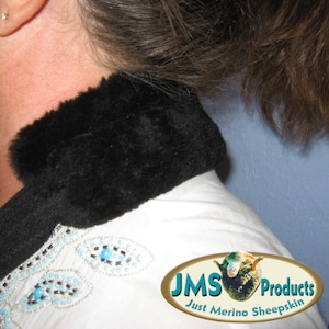 Sheepskin Arm Sling Pad: Genuine Australian Merino Slide-On Sling Pad for FLAT straps up to 1 1/2&quot; Wide. Be comfortable while you Recuperate