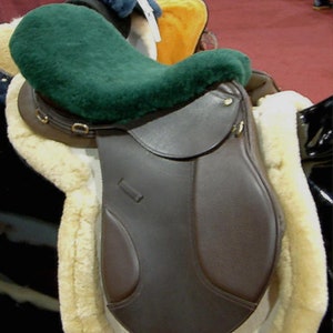 Lollipop Style English Saddle Seat Cushion Just Merino Sheepskin Australian Merino Seat Saver
