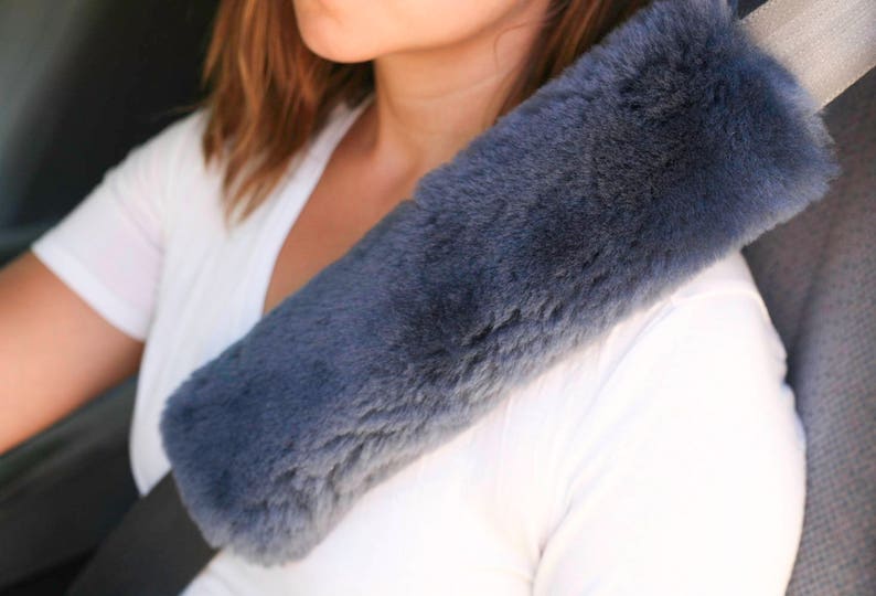 Real Merino Sheepskin Wool Shoulder SEAT BELT Strap Pad Covers Etsy