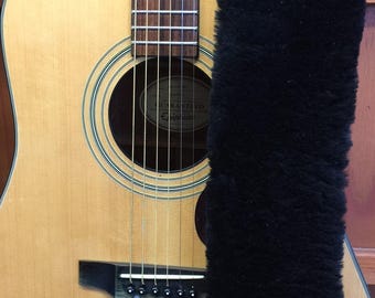 JMS Musical Instrument Sling PADS 2 sizes available USA made Genuine Australian Merino Sheepskin Comforts Most Guitar Banjo Shoulder Straps