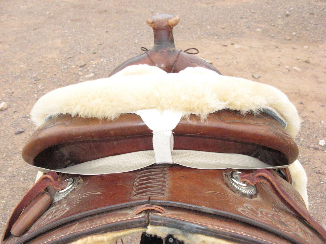 Deluxe Western Sheepskin Saddle Seat Cushion for Trail & Etsy