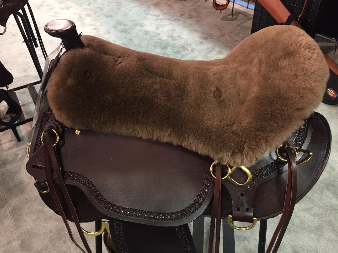 Sheepskin Seat Saver For a Dressage Jumping or all purpose Brown AUSTRALIAN MADE Sheepskin Seat Saver For a Dressage Jumping or all purpose Brown AUSTRALIAN MADE