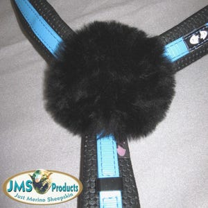 Genuine Sheepskin SMALL Breastplate RING PAD Pads Breast Collar Covers. Fits 1 1/2 to 2 1/2 inch Round Rings. Comforts Horse & Dog Straps.