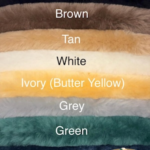 Pair of 10-inch Long Genuine Australian Merino Sheepskin ARM REST Covers to Pad Office, Gaming chairs, Rockers or Wheelchair Arms. USA made! image 10