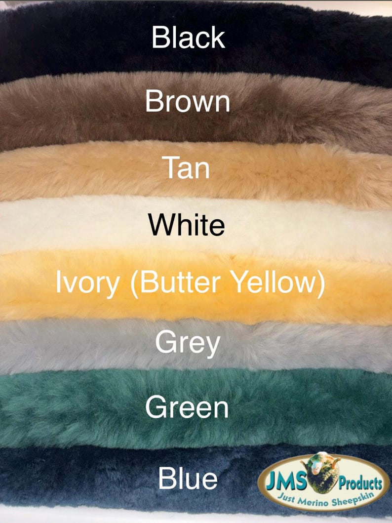 Pair of 10-inch Long Genuine Australian Merino Sheepskin ARM REST Covers to Pad Office, Gaming chairs, Rockers or Wheelchair Arms. USA made! image 10